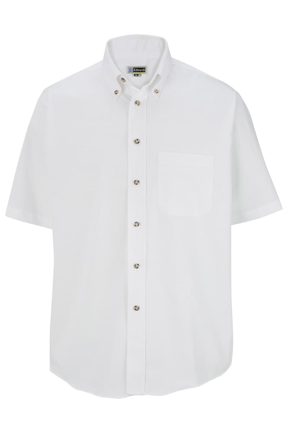 EASY CARE POPLIN SHORT SLEEVE MENS SHIRT