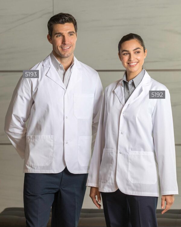 Poplin Counter Coats With Snaps