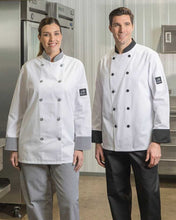 Chef Coat with Contrast Trim