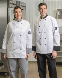 Chef Coat with Contrast Trim
