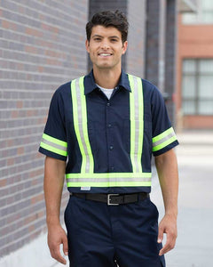 100% Cotton Work Shirts With 2″ Reflective Tape. 2450RF. 2400RF