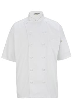 Mesh Back Chef Coat - 12-Cloth Buttons. 3331