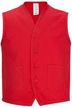 Twill Vest With Waist Pockets. Unisex. 4106