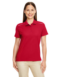 Core 365 Ladies' Radiant Performance Piqué Polo With Reflective Piping. 78181R-1