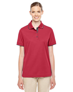 Core 365 Ladies' Motive Performance Pique Polo with Tipped Collar. 78222