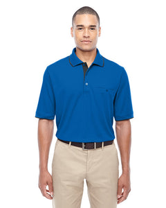 Core 365 Men's Motive Performance Pique Polo with Tipped Collar. 88222