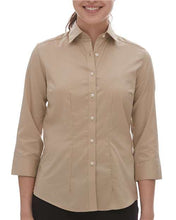 Ladies' Three-Quarter Sleeve Baby Twill Dress Shirt. 18CV527