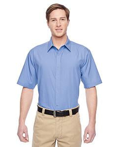 Harriton Men's Advantage Snap Closure Short-Sleeve Shirt
