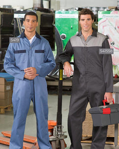 Poly/Cotton Contrast Coveralls. S419. S41558